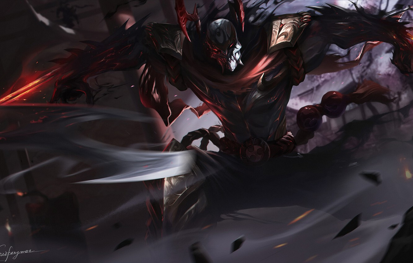 Custom skin Blood Moon Zed - grafika koncepcyjna #3