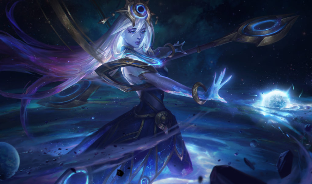 Cosmic Lux - full HD splash art skórki do Lux z gry League of Legends / Riot Games