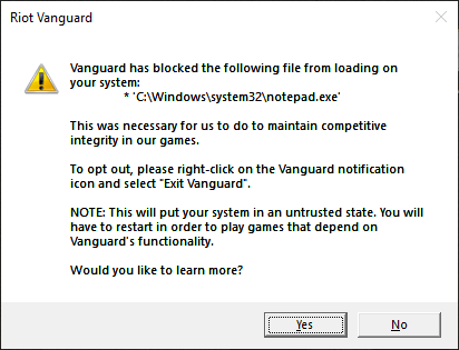 download vanguard riot