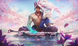 Spirit Blossom Yasuo HQ splash art / League of Legends / Riot Games